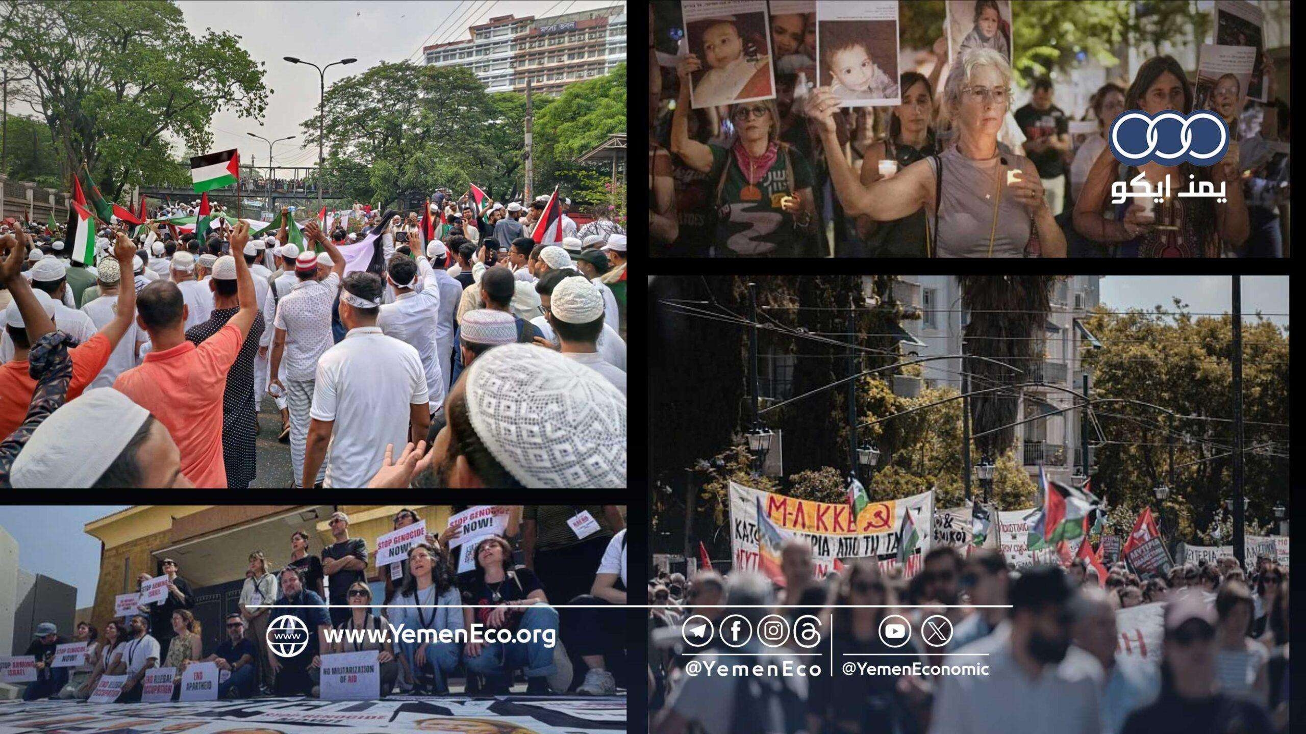 عواصم صاخبة بذكرى النكبة الفلسطينية.. تطور الاحتجاجات العالمية المطالبة بوقف جرائم إسرائيل بغزة